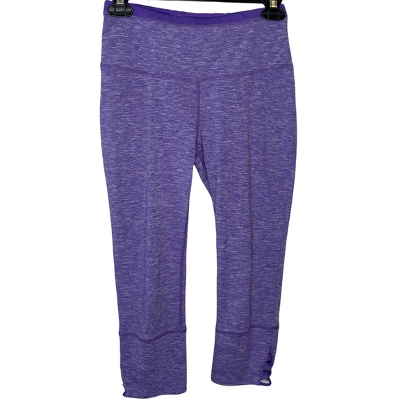 PRANA Tori Yoga Cropped Capri Leggings Purple Women’s size small - Picture 3 of 6